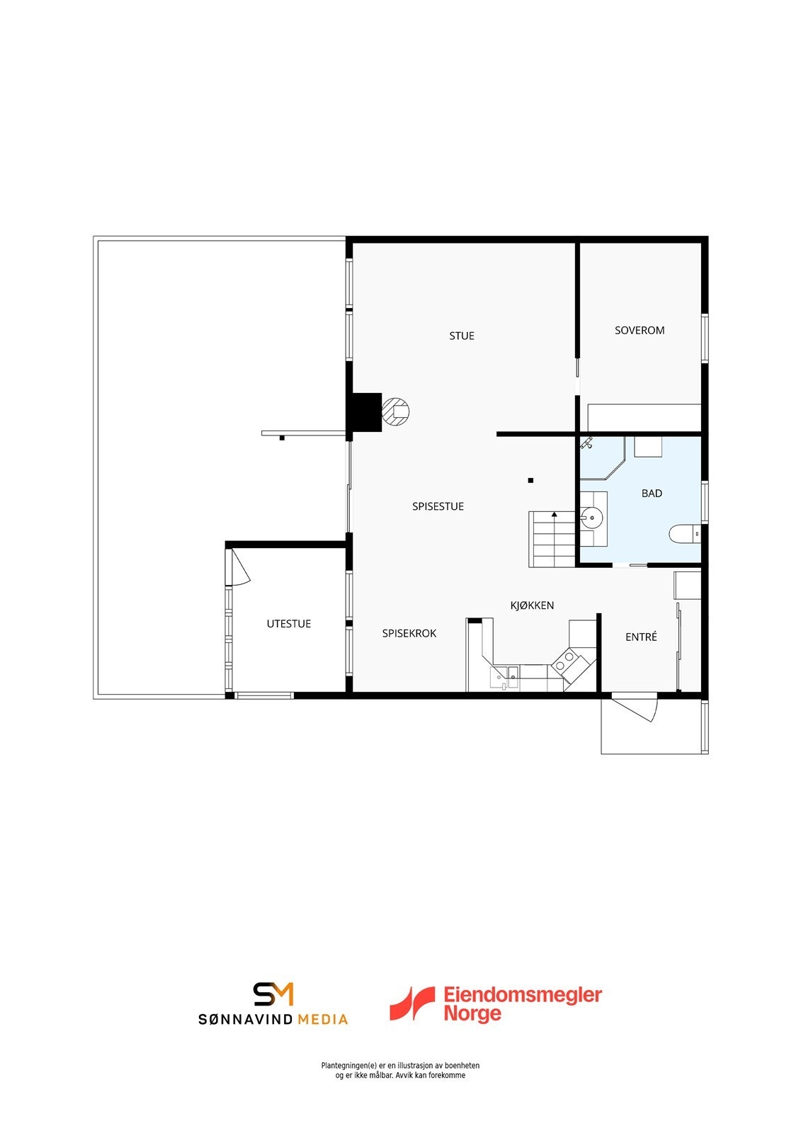 Plantegning - hovedetasjen Galleribilde