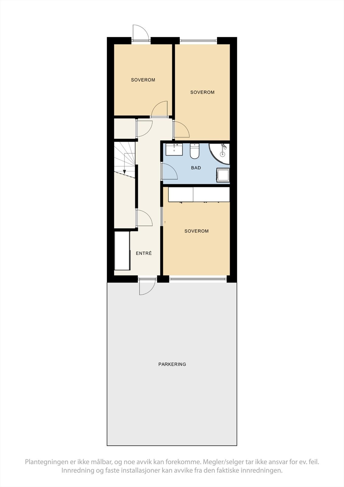 Plantegning 1. etg Galleribilde