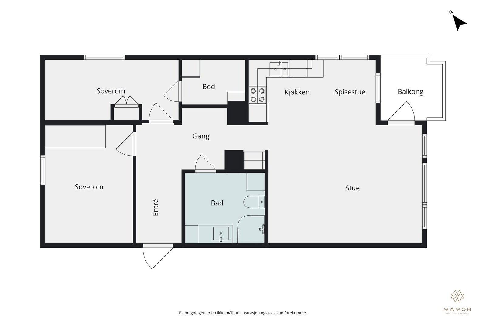 Plantegning Galleribilde