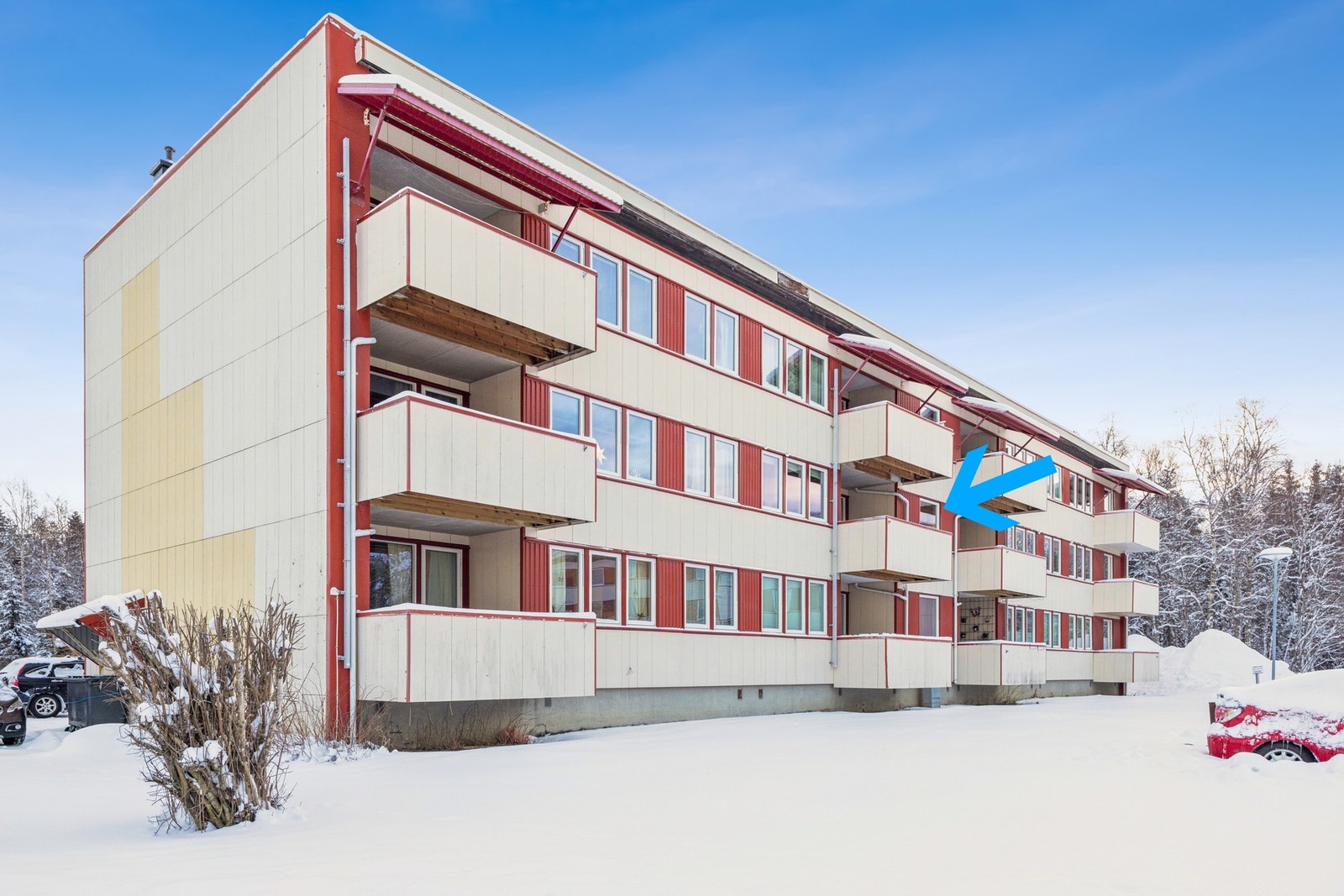 Borettslaget består av Myrvegen 16, 14 og 12. Hvert bygg har A og B-inngang. Galleribilde