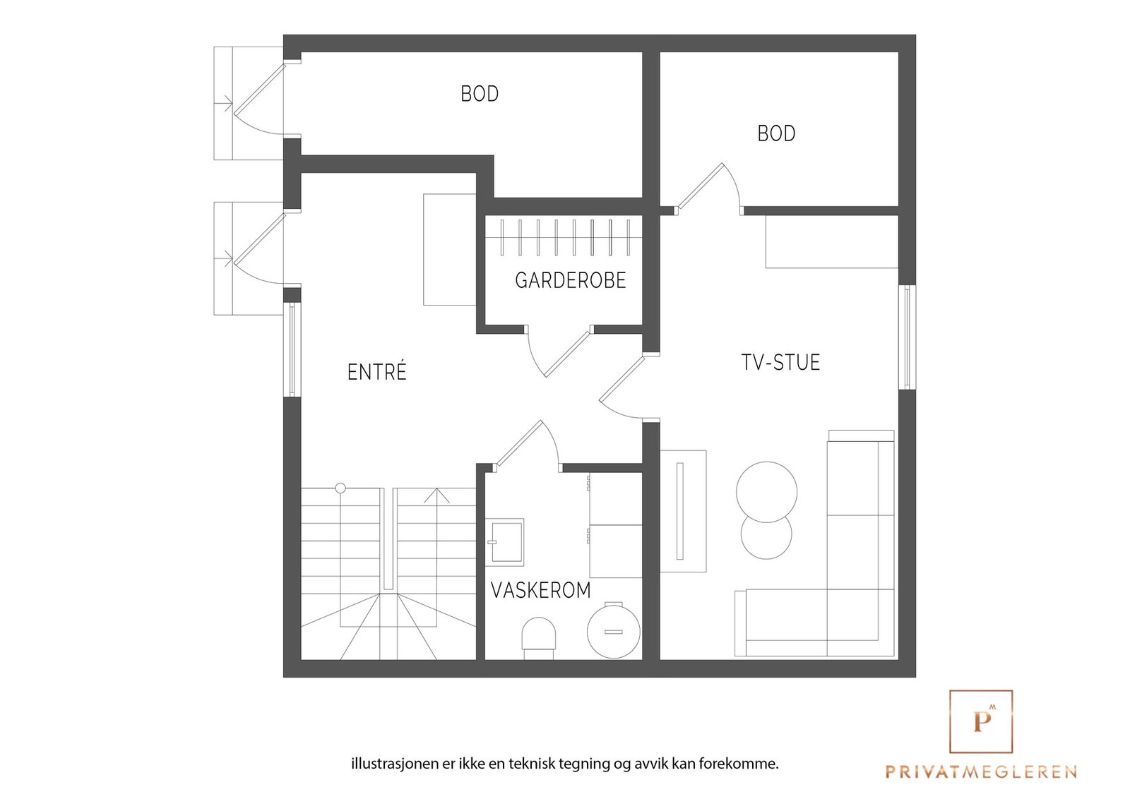 Sokkel etasje Galleribilde