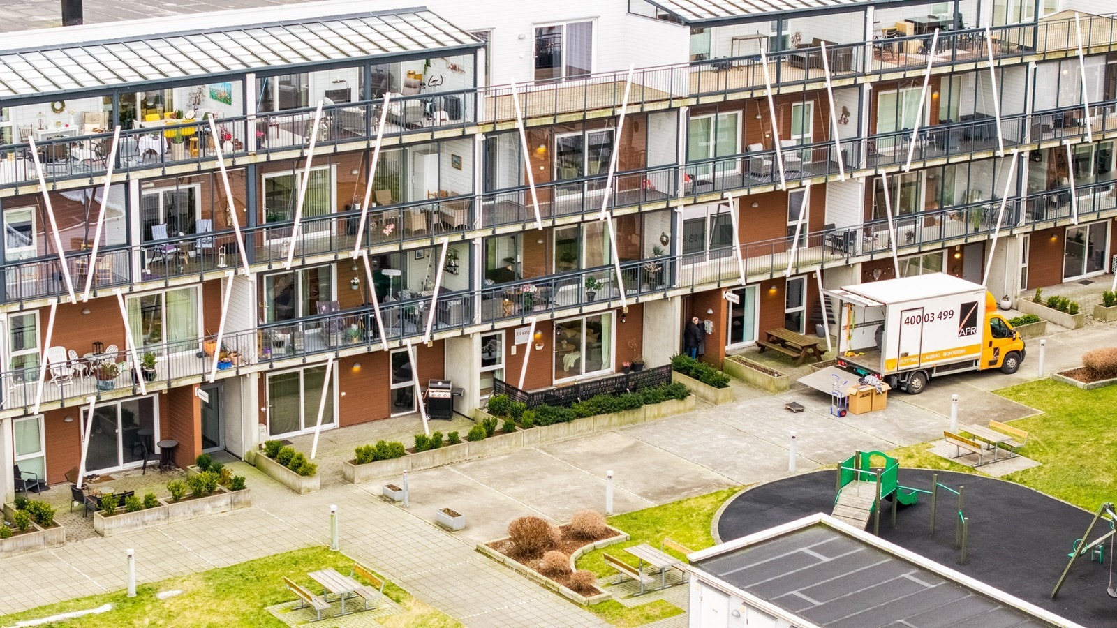 Pent opparbeidet fellesareal. Galleribilde