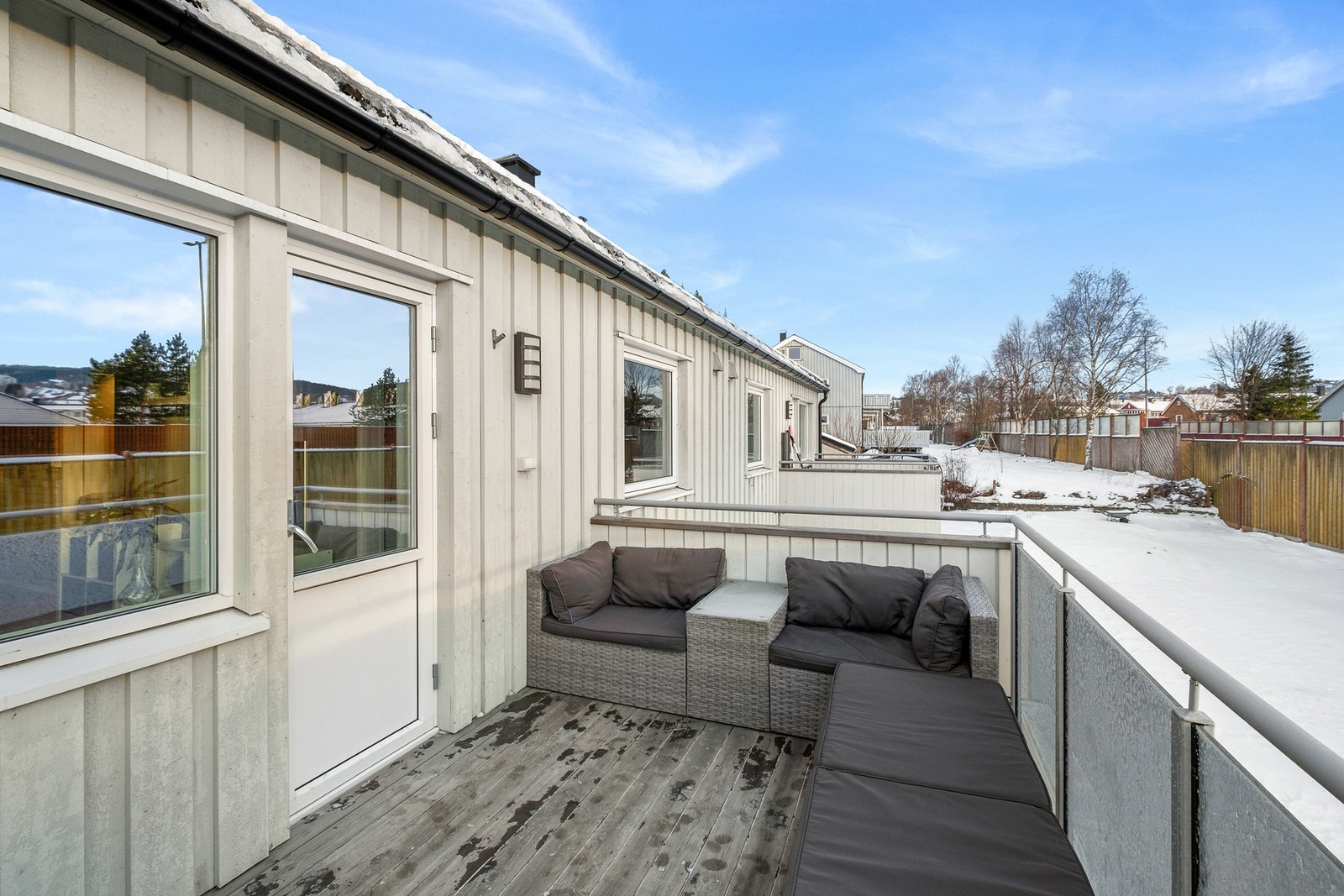 Flott sør-vendt balkong på 9,6 m² Galleribilde