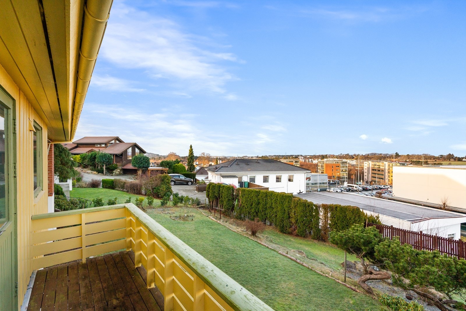 Utsikt fra balkong. Galleribilde