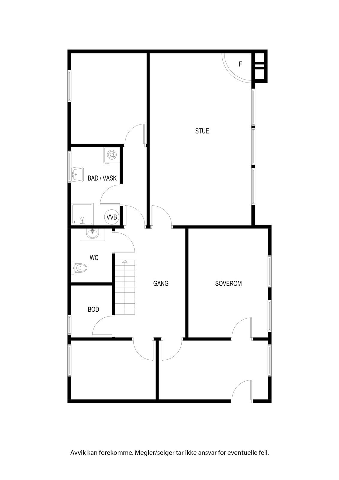 Plantegning underetasje. Galleribilde