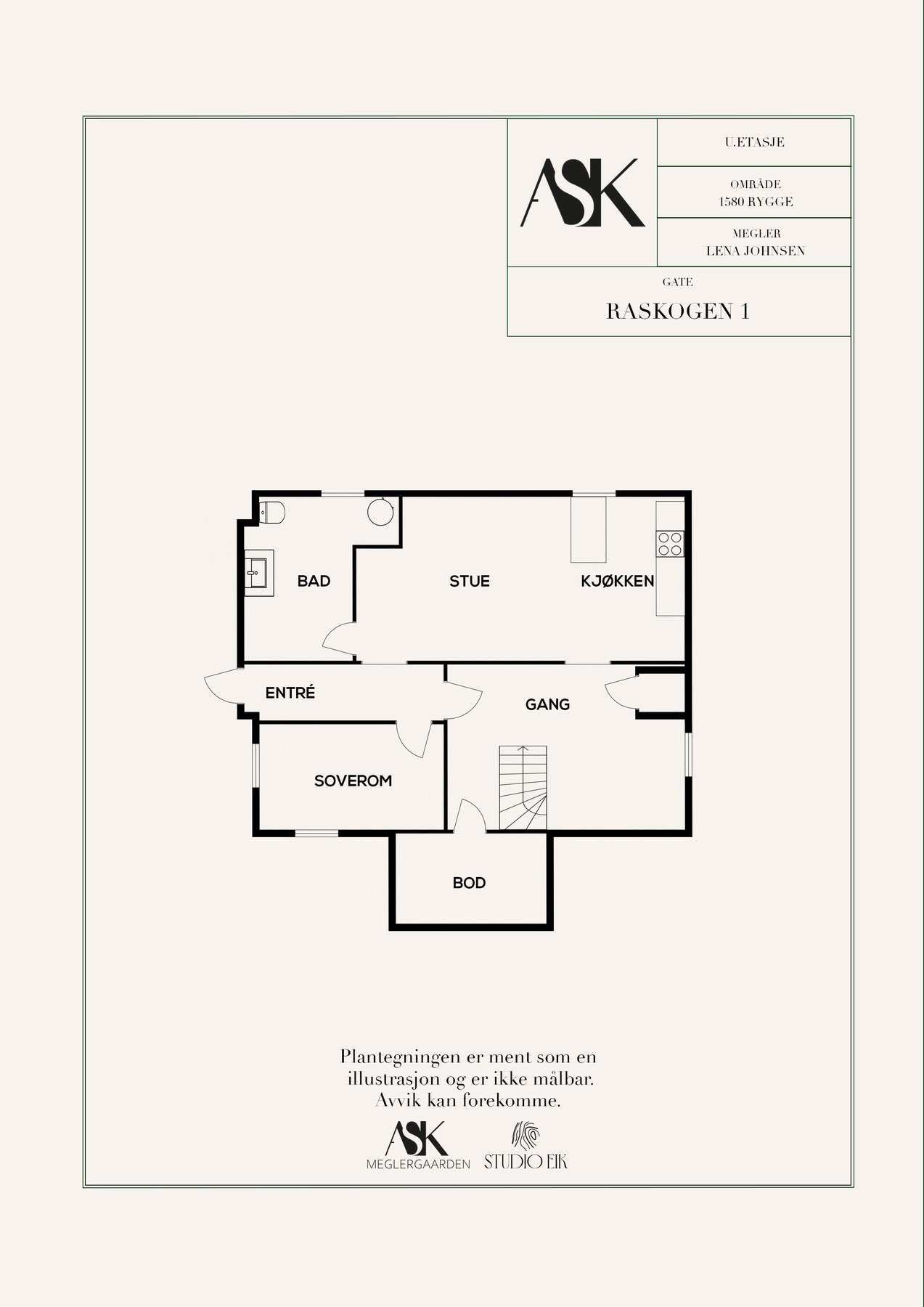 Plantegning kjelleretasje Galleribilde