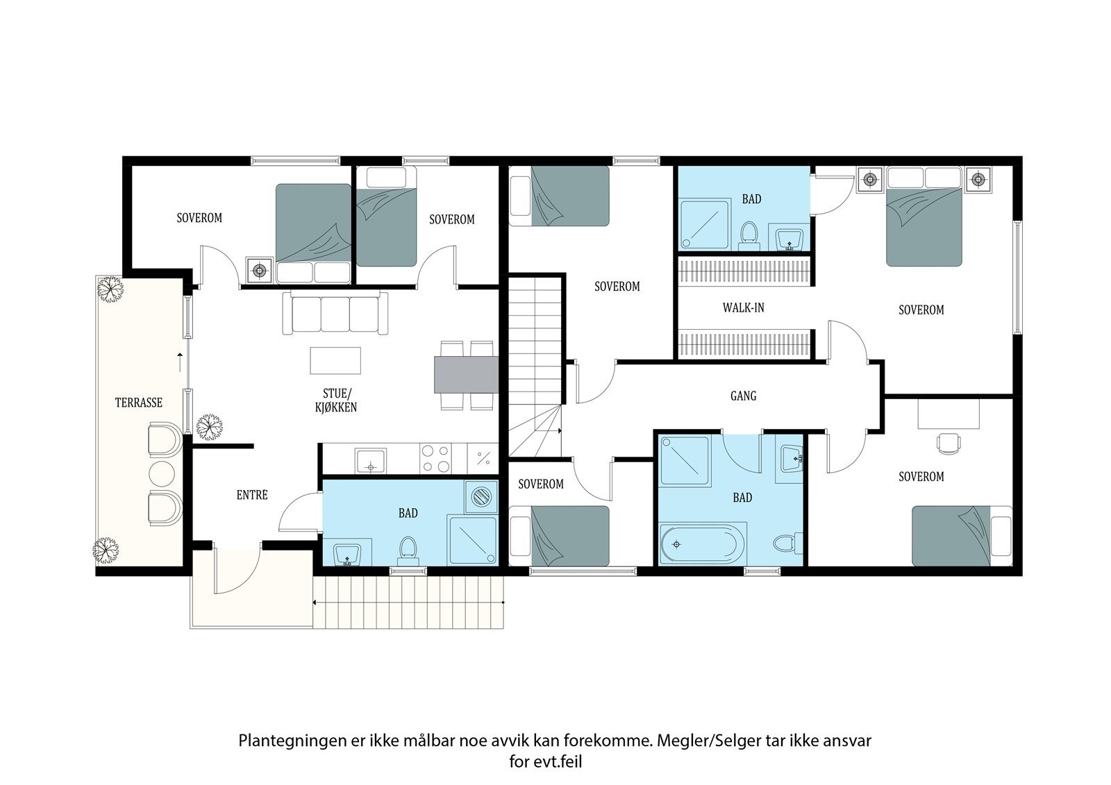 Plantegning 2. etasje Galleribilde