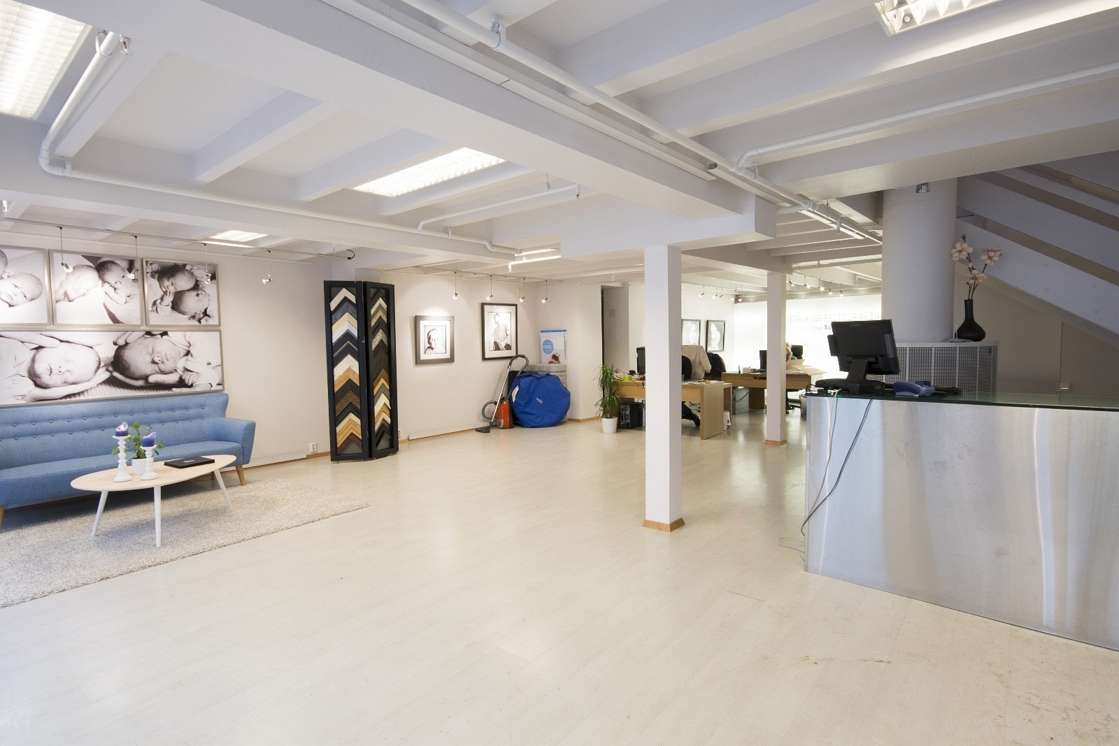 Første etasje sett fra fasaden. Galleribilde