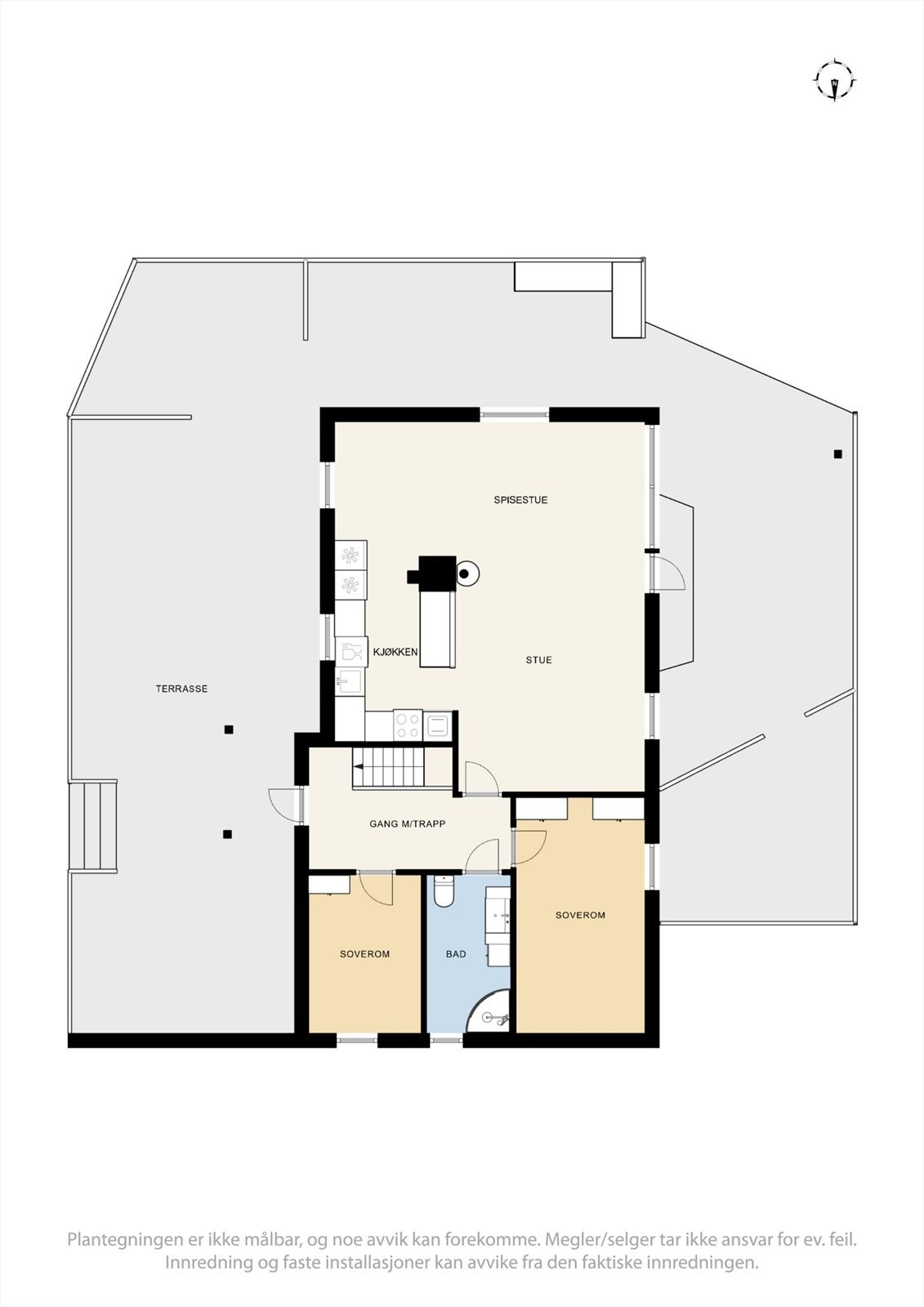 Plantegning - 1. etasje. Galleribilde