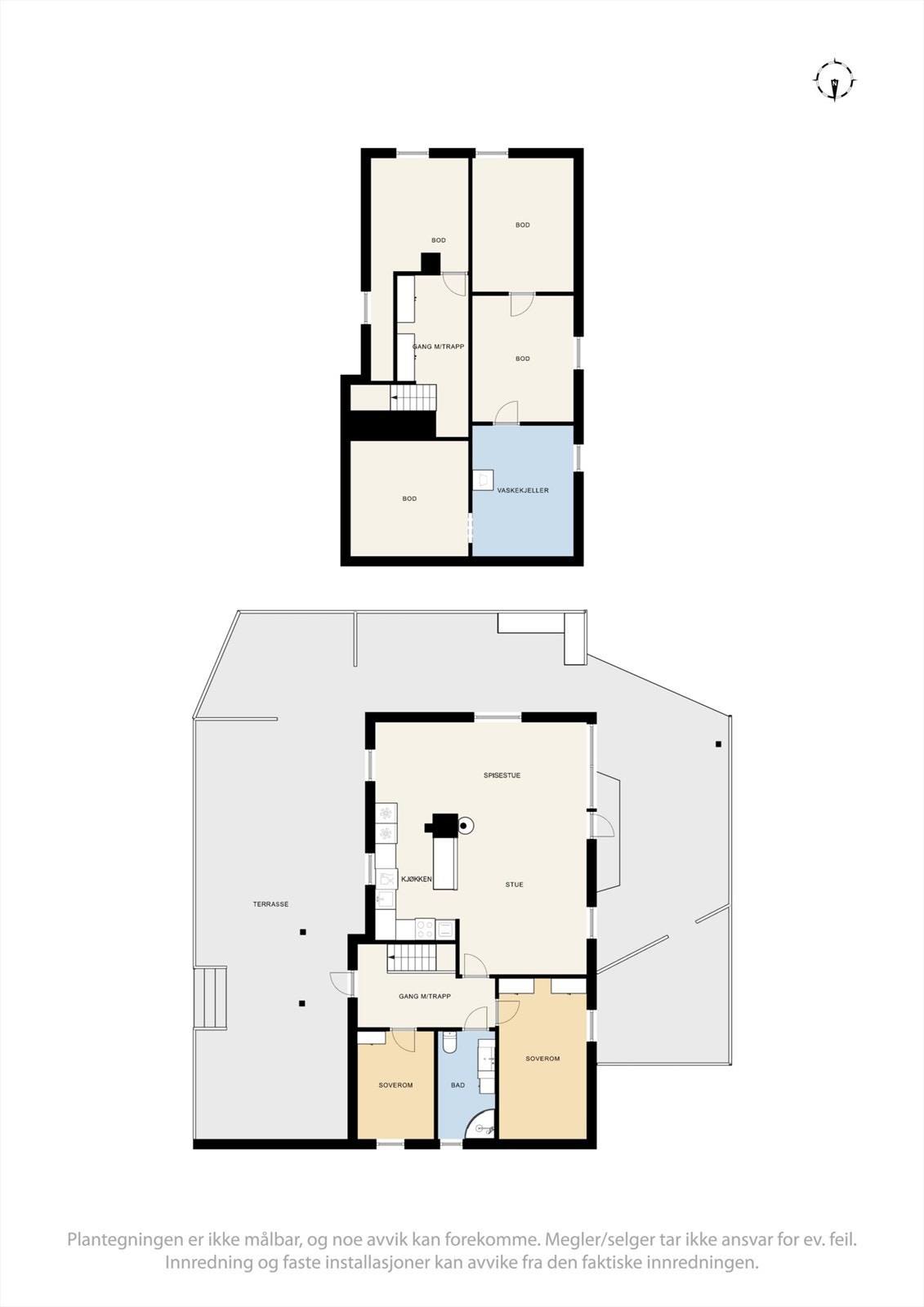 Vi starter først med plantegningen slik at det blir lettere å orientere seg. Galleribilde