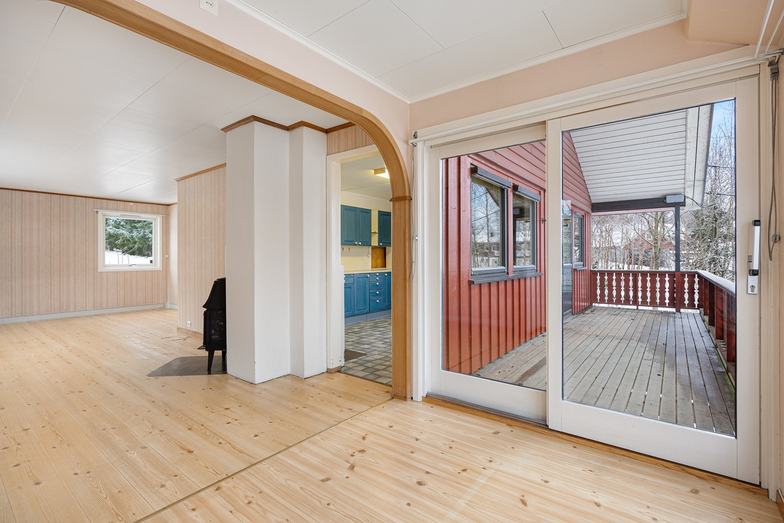 I tillegg bidrar en vedovn til ekstra hygge og varme. Galleribilde