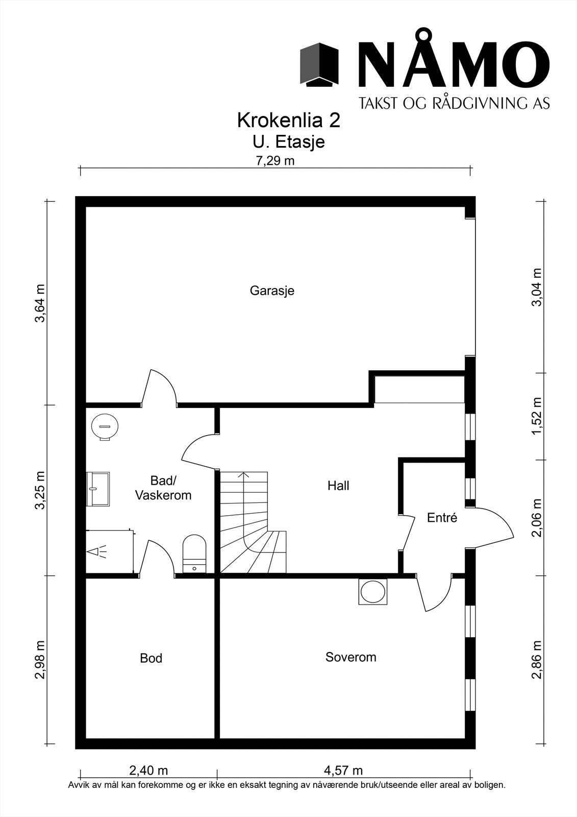 Planskisse underetasje. Galleribilde