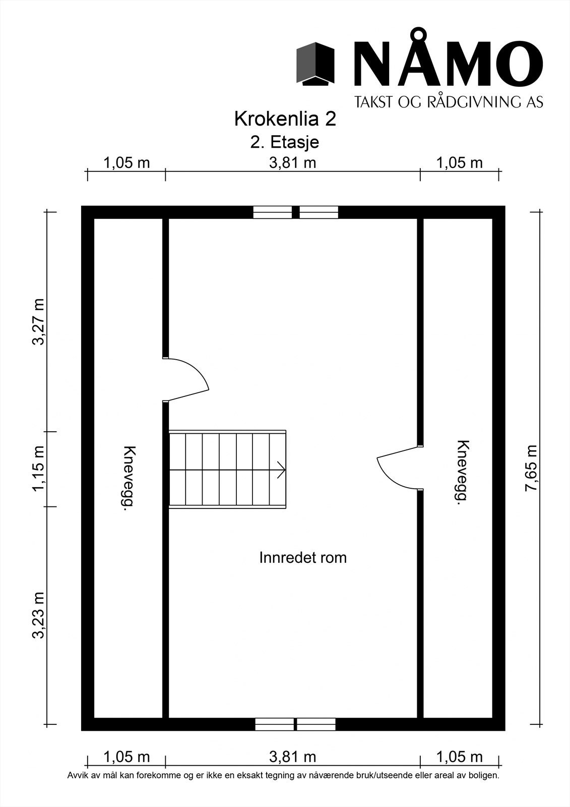 Planskisse 2. etasje. Galleribilde