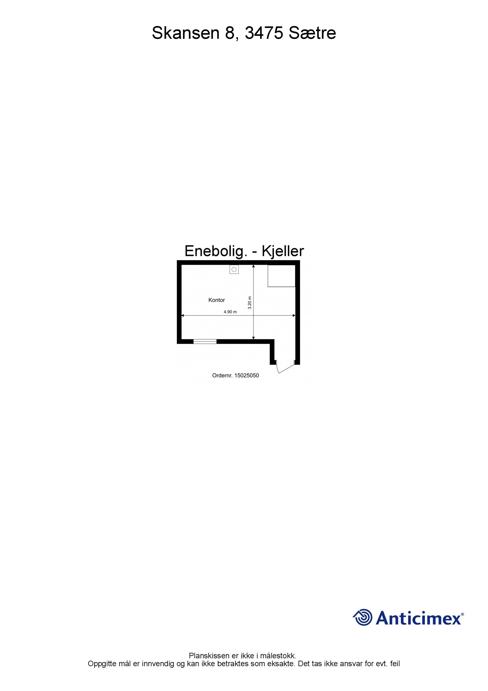 Plantegning kjeller. Galleribilde