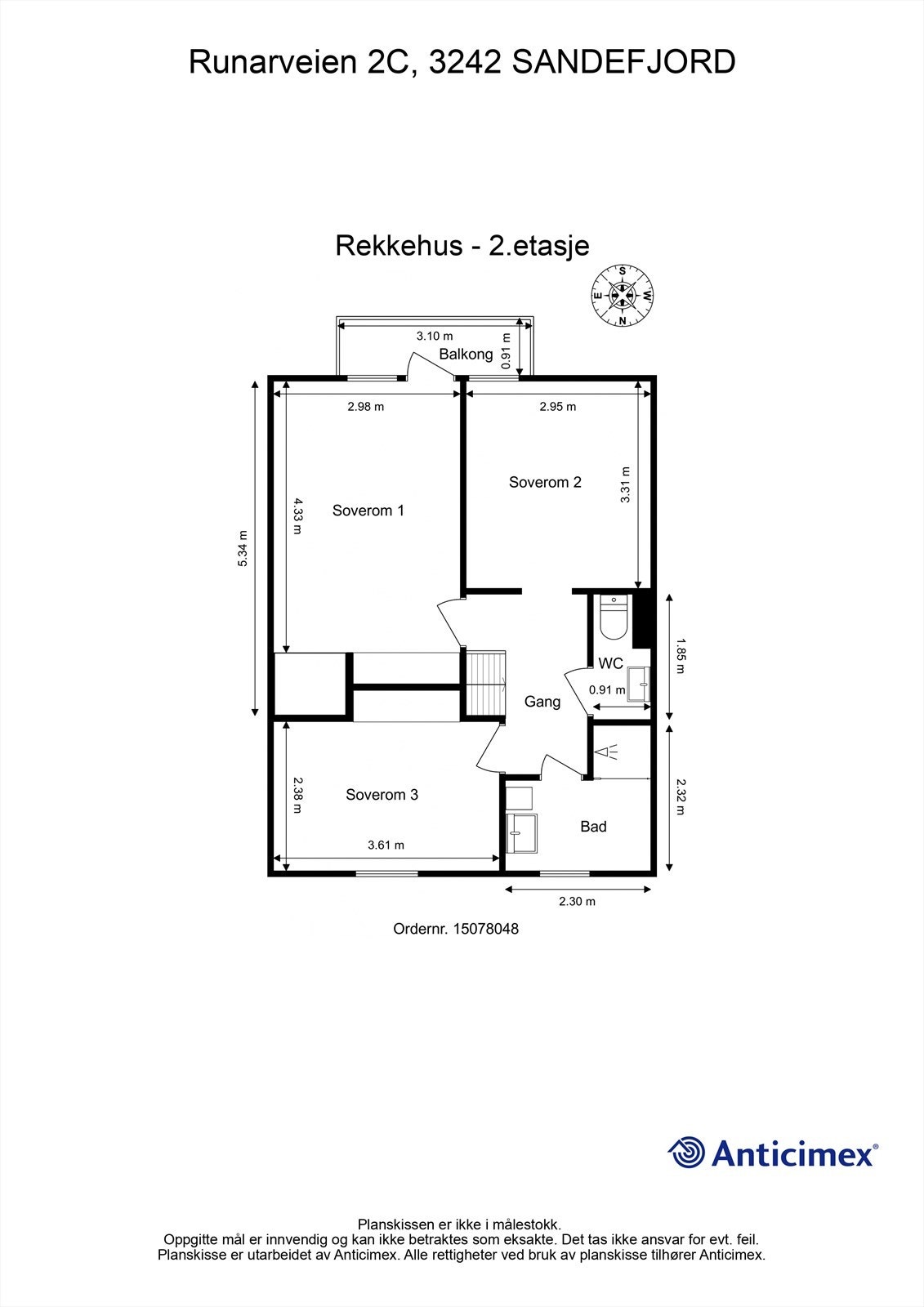Plantegning 2.etasje. Galleribilde