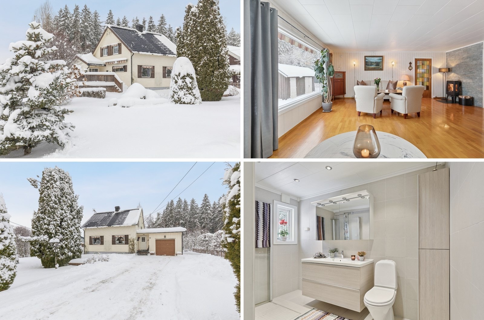 FENSTAD - Pen og velholdt enebolig på romslig tomt - perfekt for barnefamilier - Flislagt bad - Garasje m/god takhøyde. Galleribilde