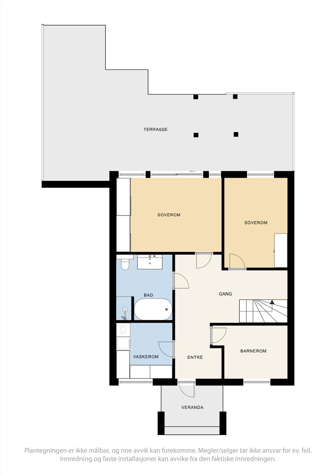 Plantegning 1. etasje. Galleribilde