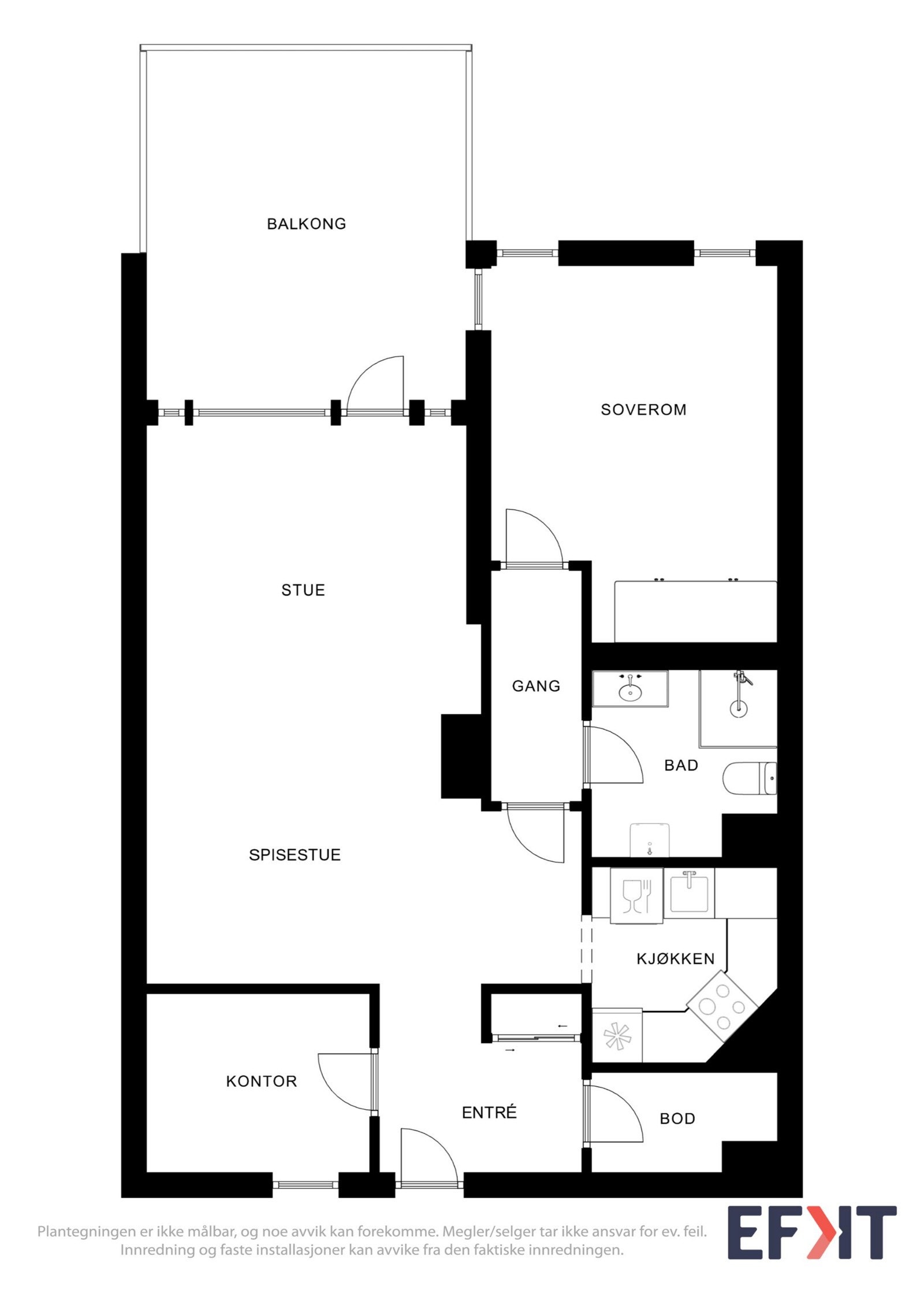 2dplan og 1 Galleribilde