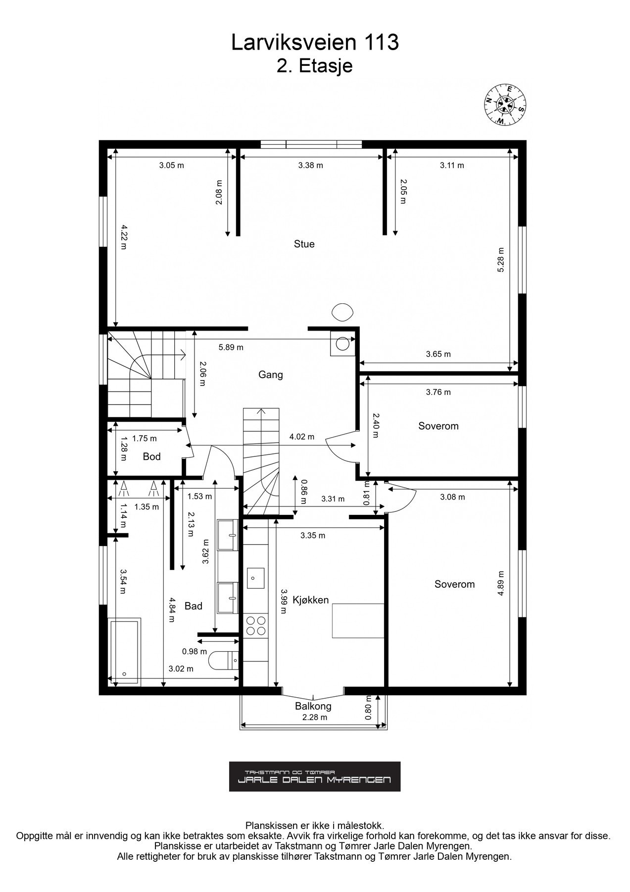 Plantegning hovedetasje Galleribilde