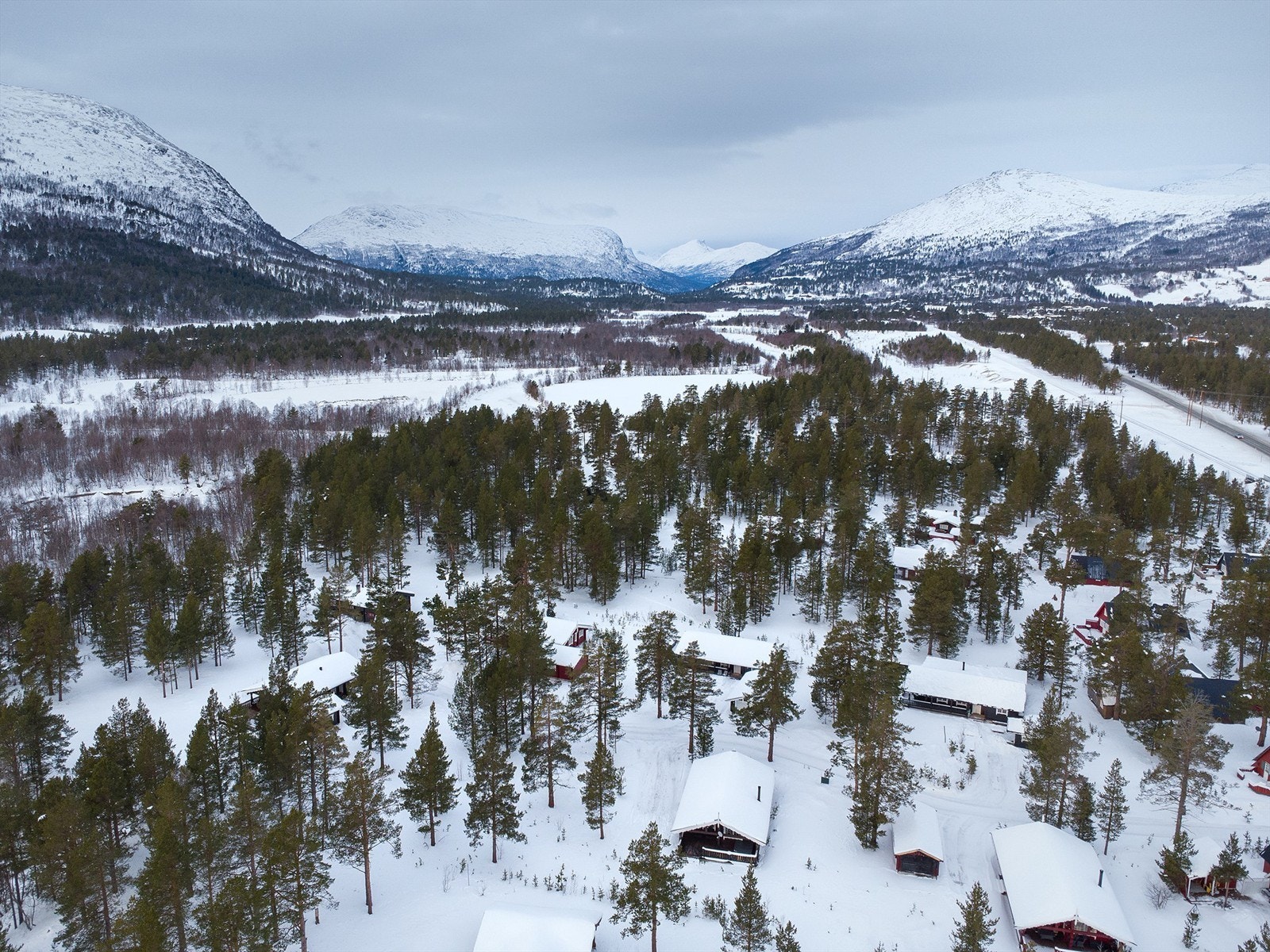 Dronebilde Galleribilde