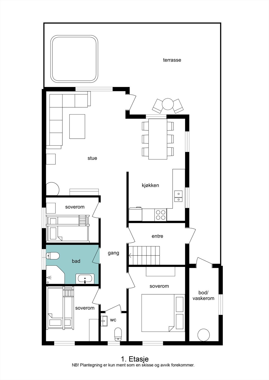 Planteging 1. etasje Galleribilde