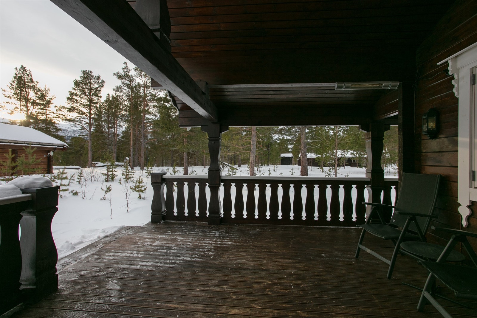 Overbygd terrasse Galleribilde