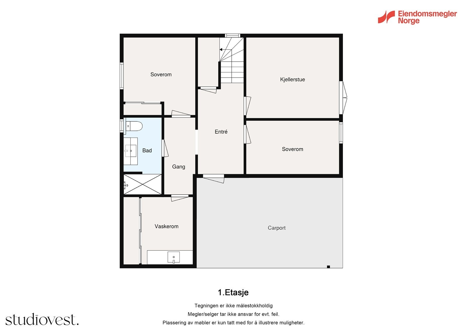 Planløsning 1.etasje Galleribilde