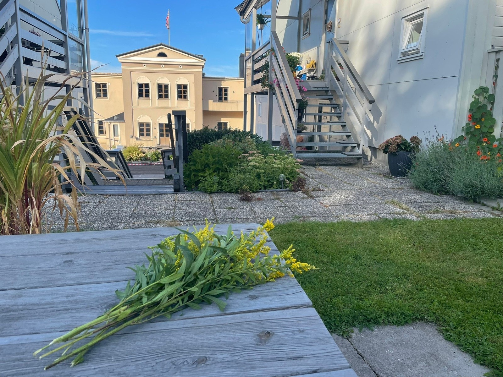 Utsikt fra felles uteplass Galleribilde