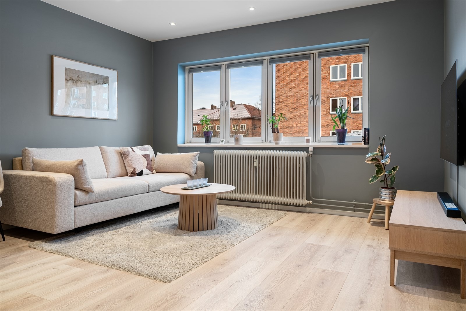 Leiligheten har en generøs takhøyde på ca. 2,62 meter. Galleribilde