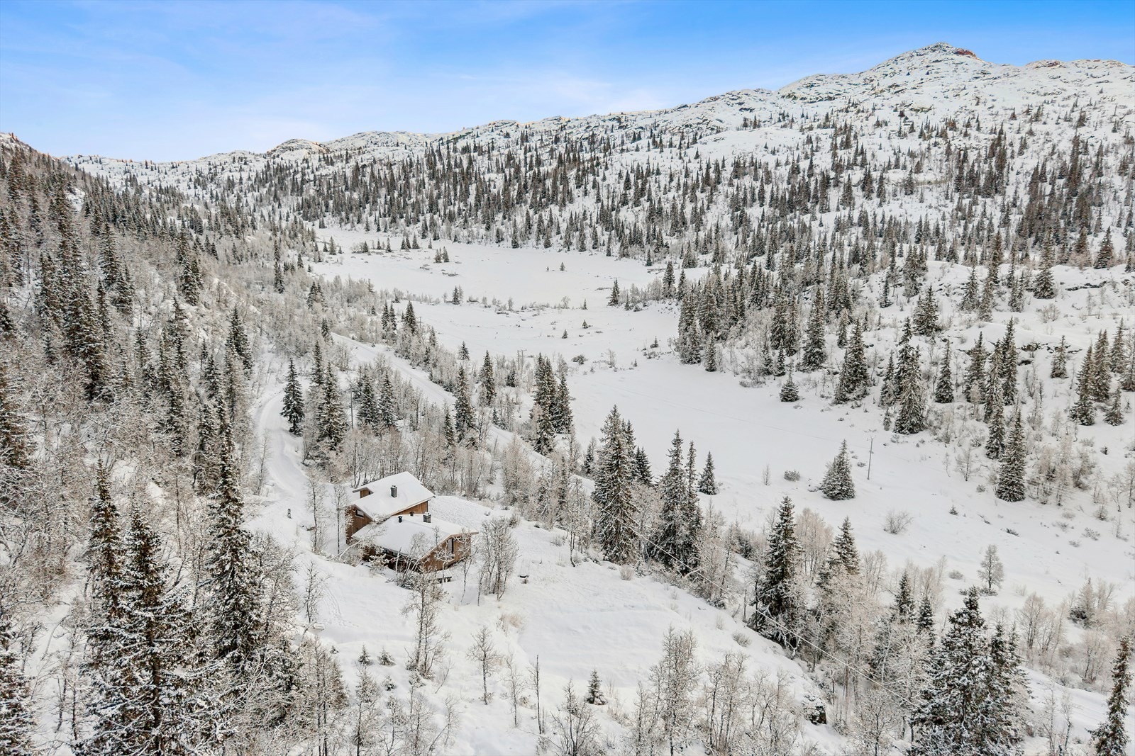 Tomten er naturtomt som er lett skrånende med gode solforhold og noe utsikt. Galleribilde