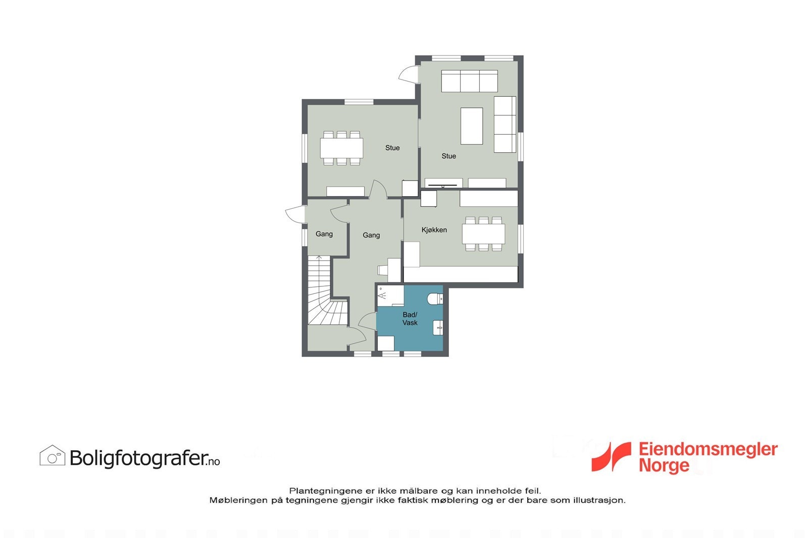 Plantegning 1. etasje. Galleribilde