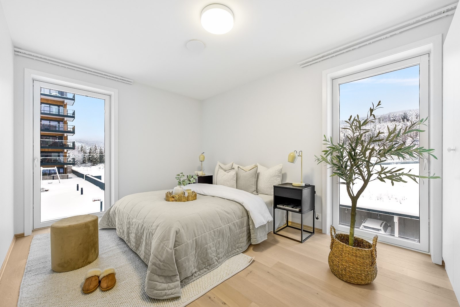 Leiligheten har to fine soverom Galleribilde