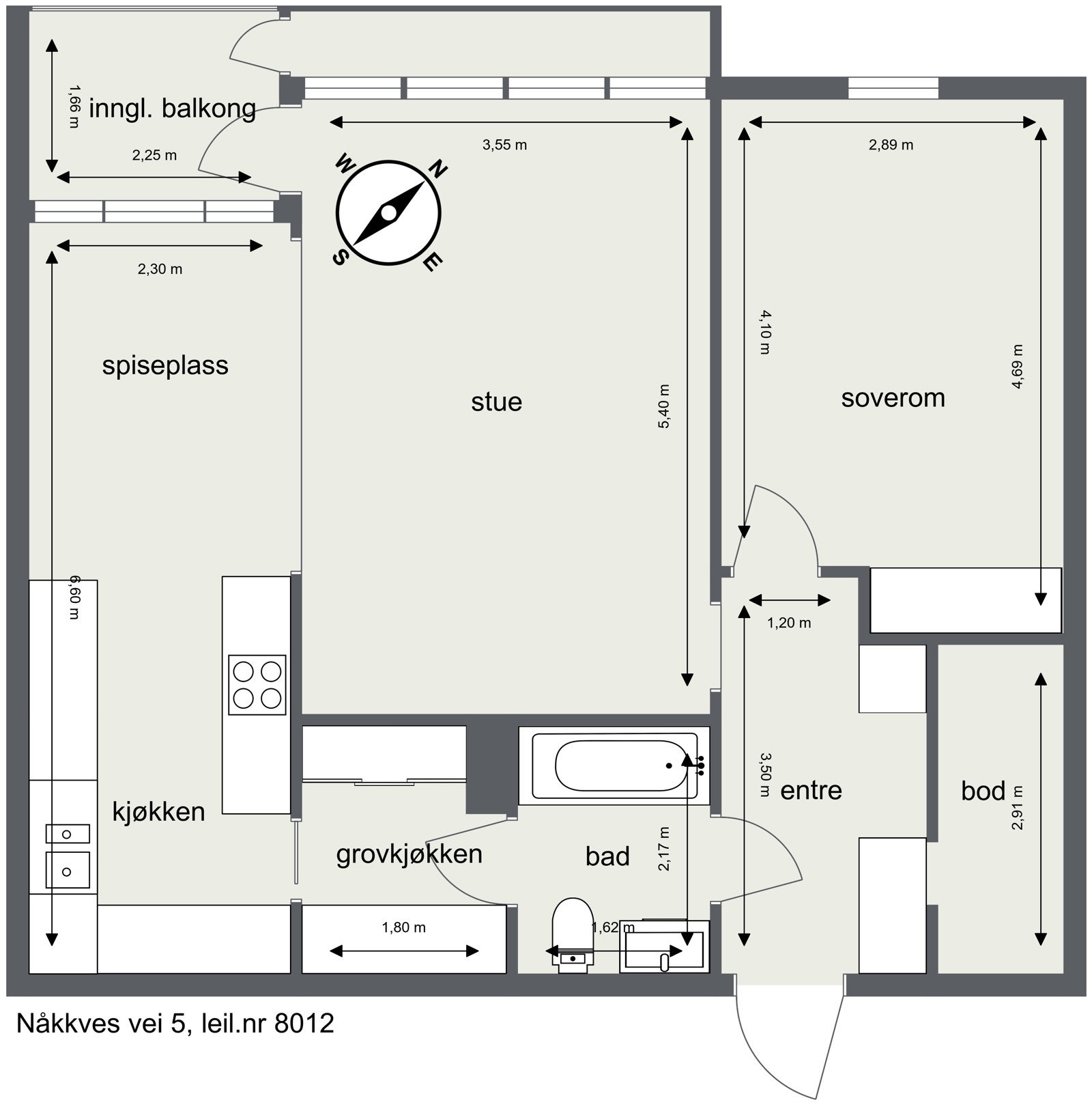 Plantegning Galleribilde