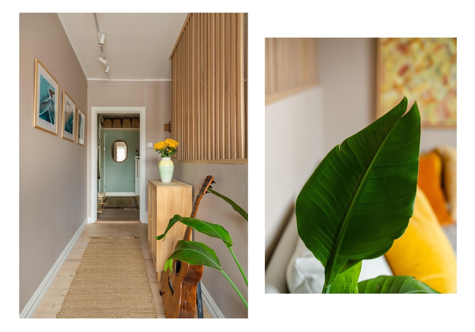 I den andre enden av leiligheten finner vi entreen. Galleribilde