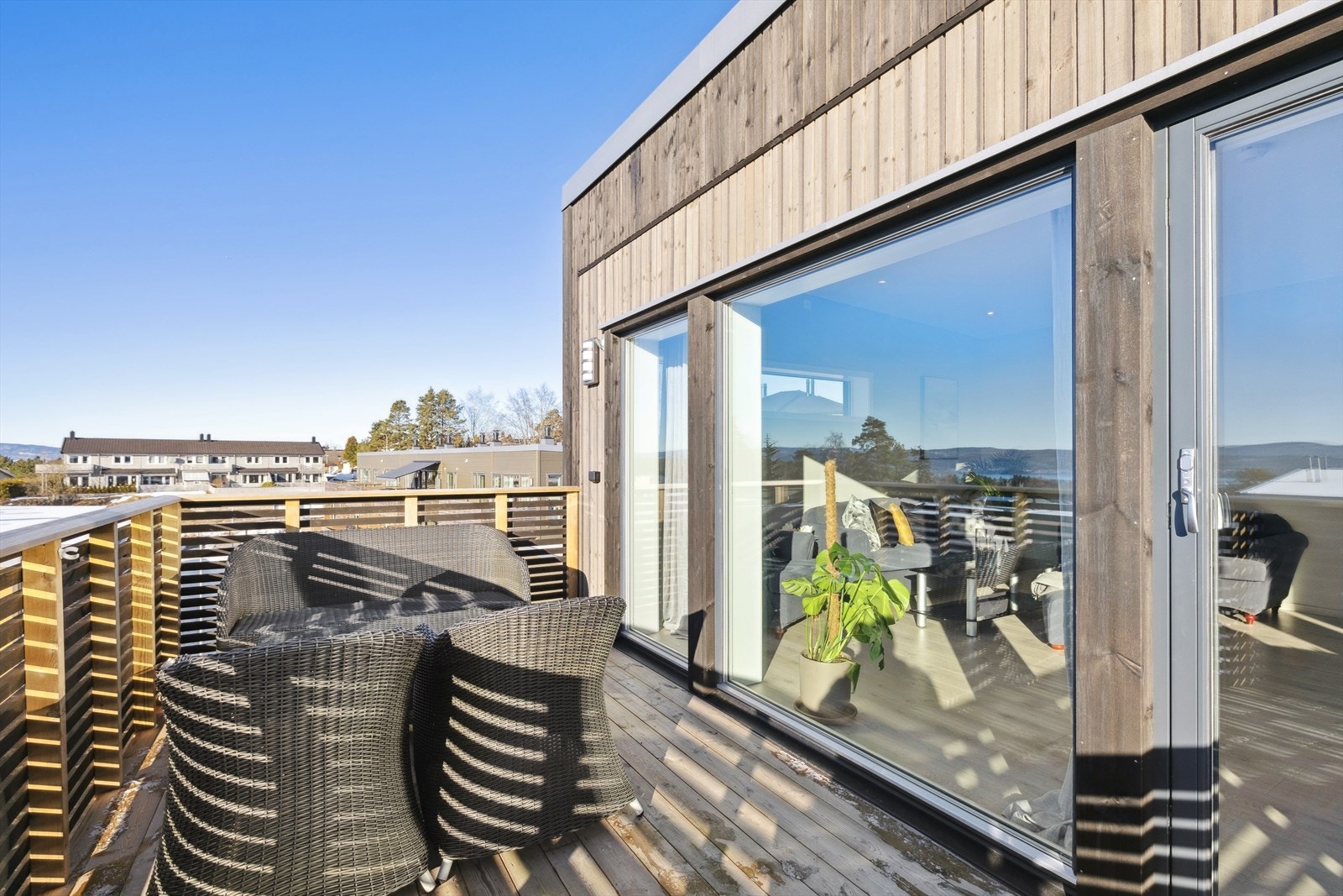 Moderne utrykk på boligens arkitektur. Galleribilde