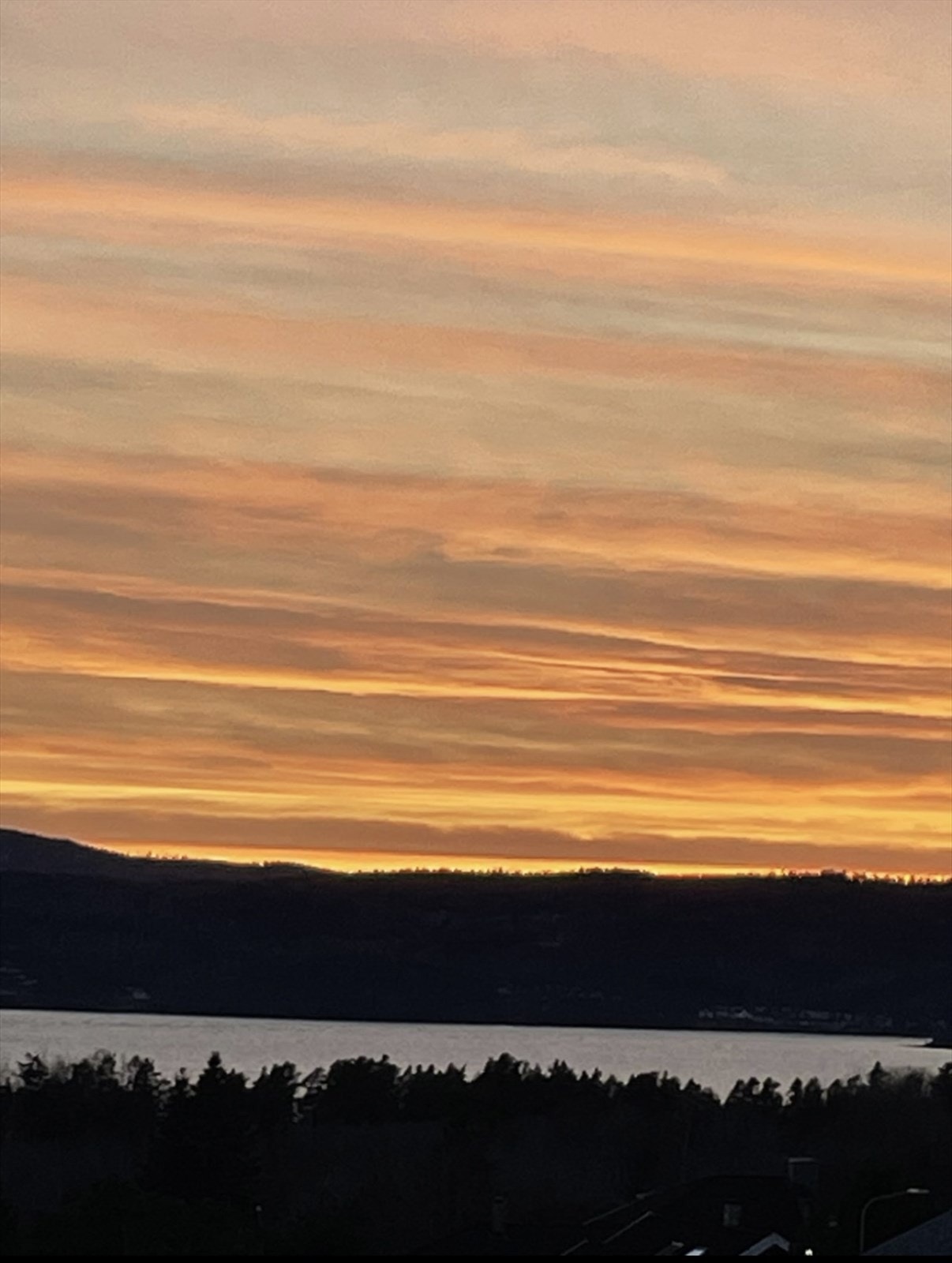 Privat bilde tatt fra leilighets terrasse. Galleribilde
