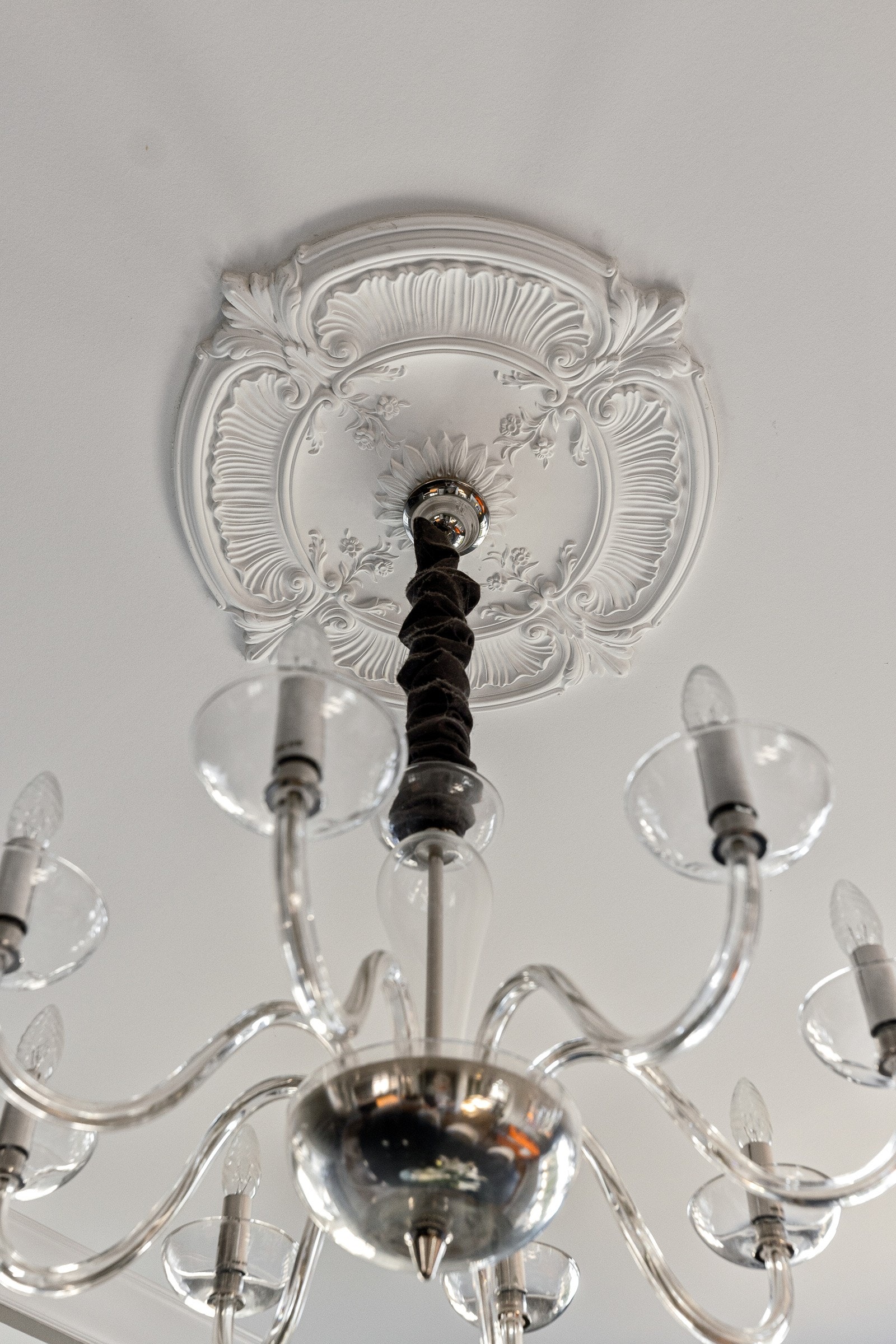 Vakker rosett i himling.