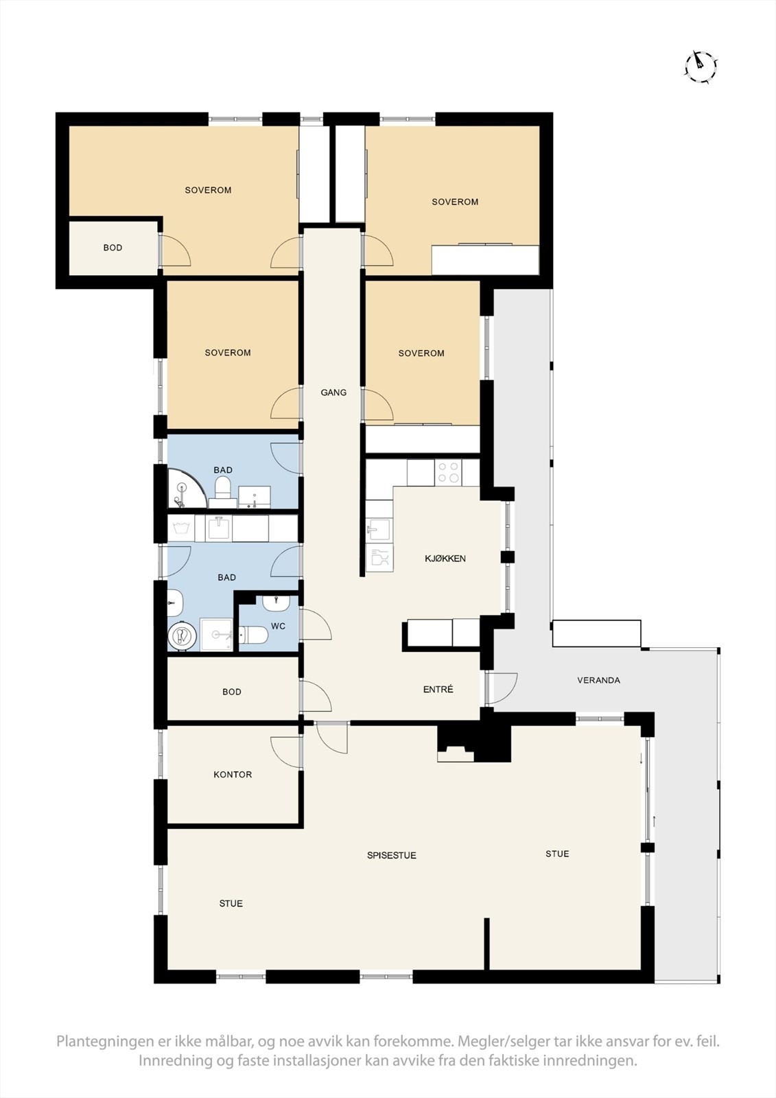 Plantegning Galleribilde