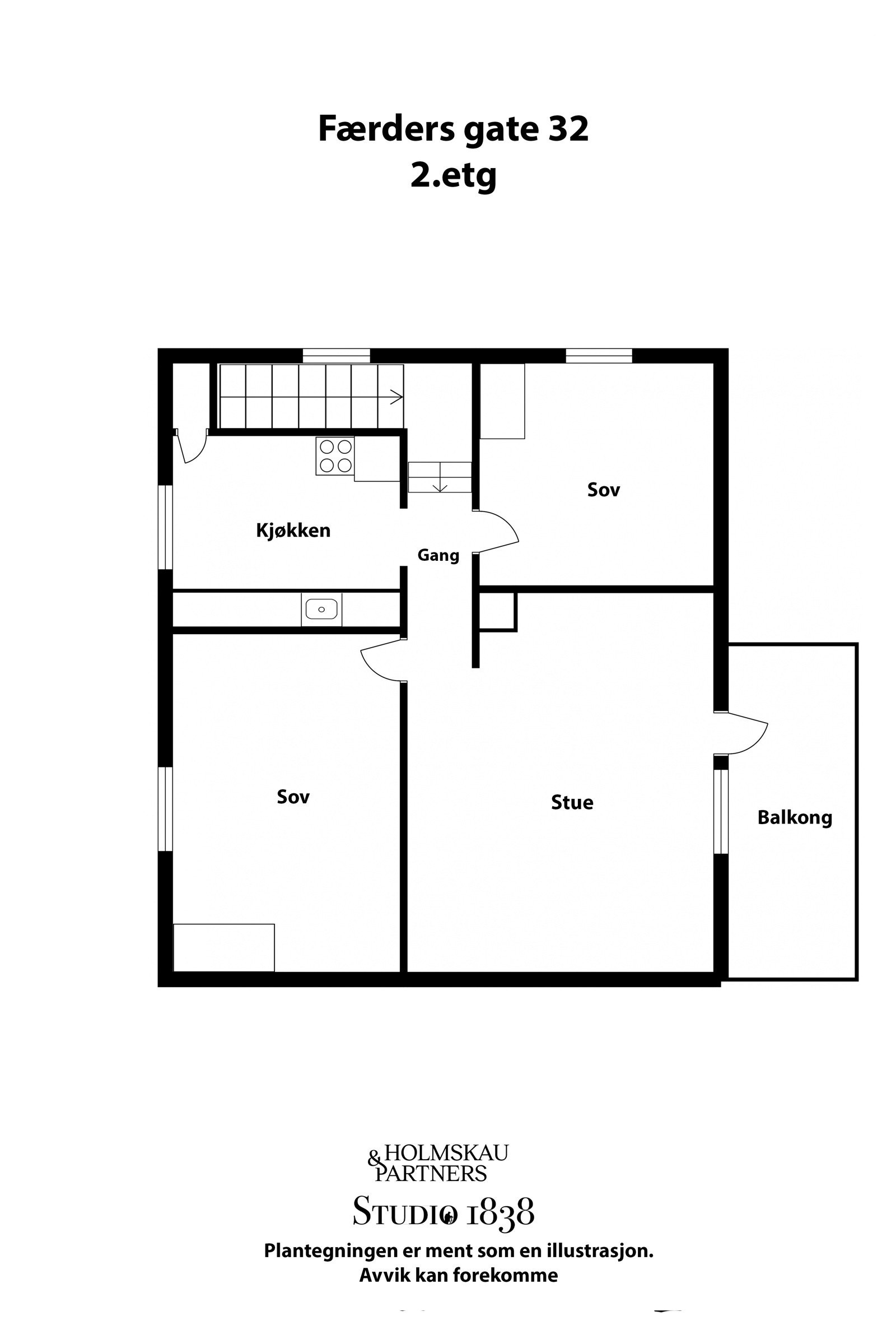 Færders gate 32, planløsning 2.etg Galleribilde