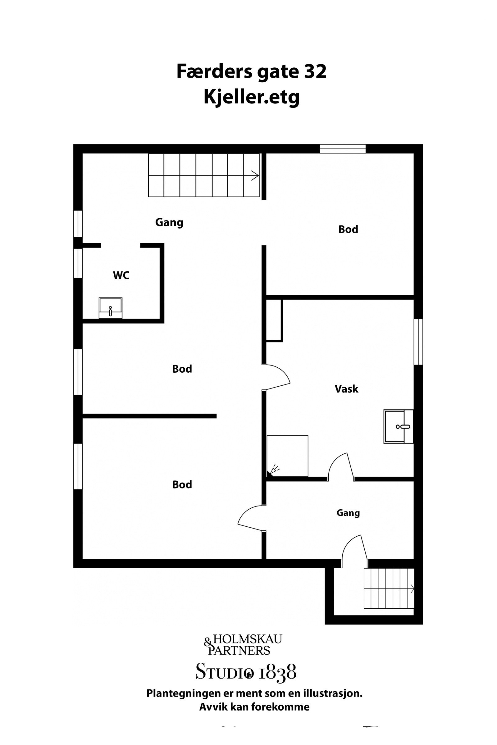 Færders gate 32, planløning kjeller.etg Galleribilde