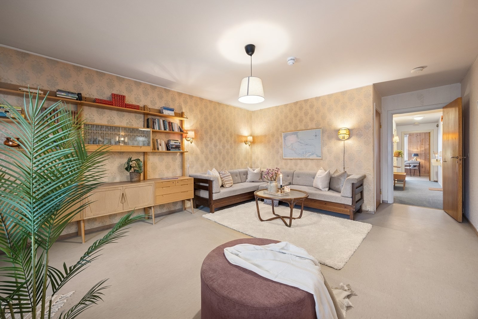 Dette er et rom man virkelig kan trives i - perfekt for avslapning, sosialt samvær og gode øyeblikk. Galleribilde