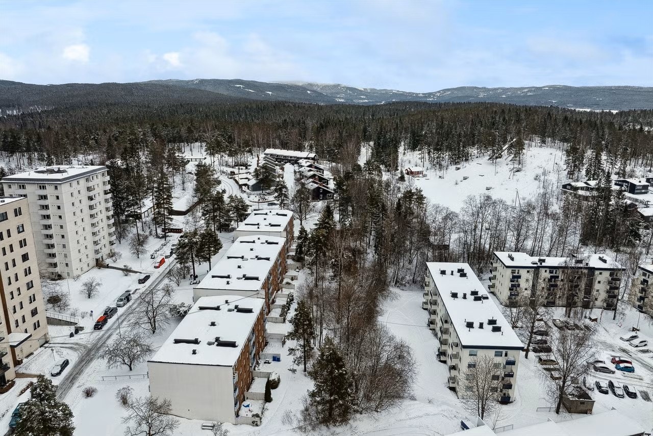 Blåmerka skiløype i enden av veien. Utenfor døra kan du også plukke blåbær ved Koll banen. Kort vei ned til Sognsvann med bading om sommeren. Galleribilde