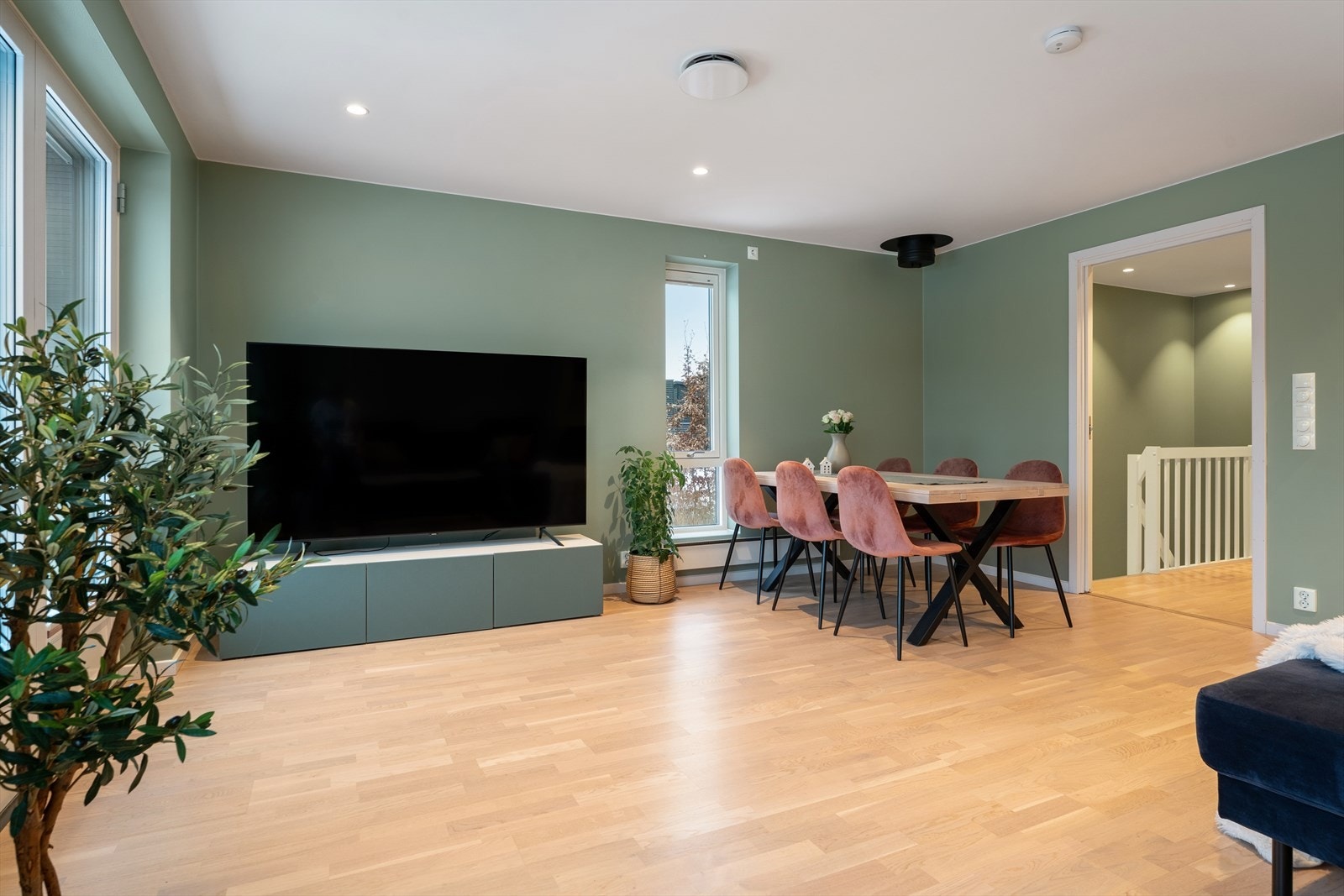 Her er det mulighet for å montere vedovn for varme og stemning på kjølige dager. Galleribilde