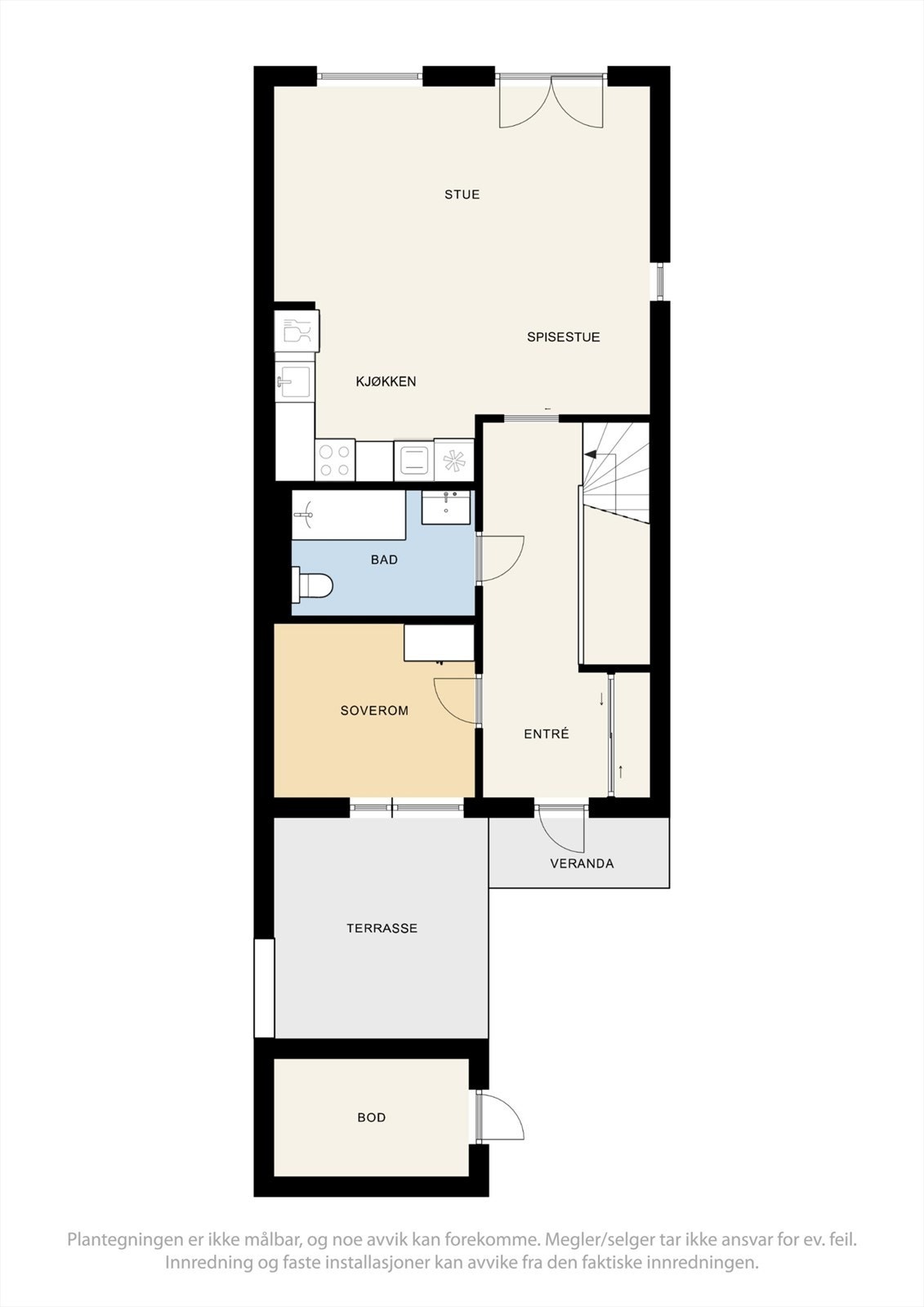 Plantegning 1. etasje. Galleribilde