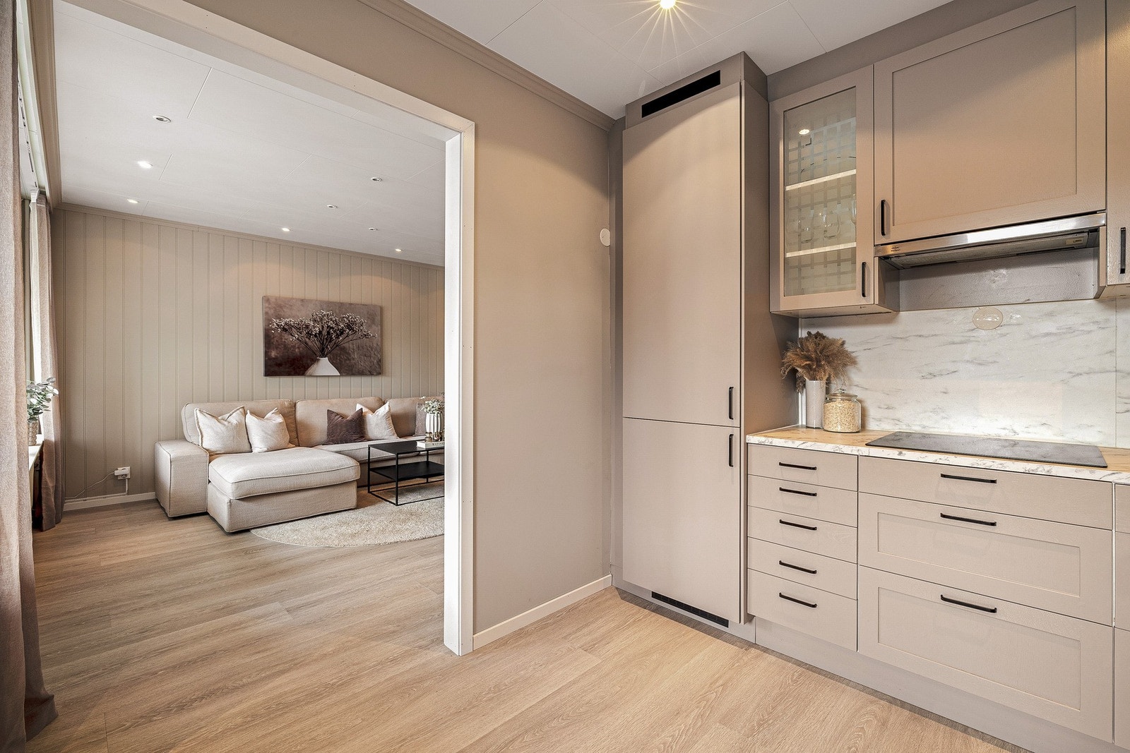 Det er kjøkkenventilator med kullfilter. Galleribilde