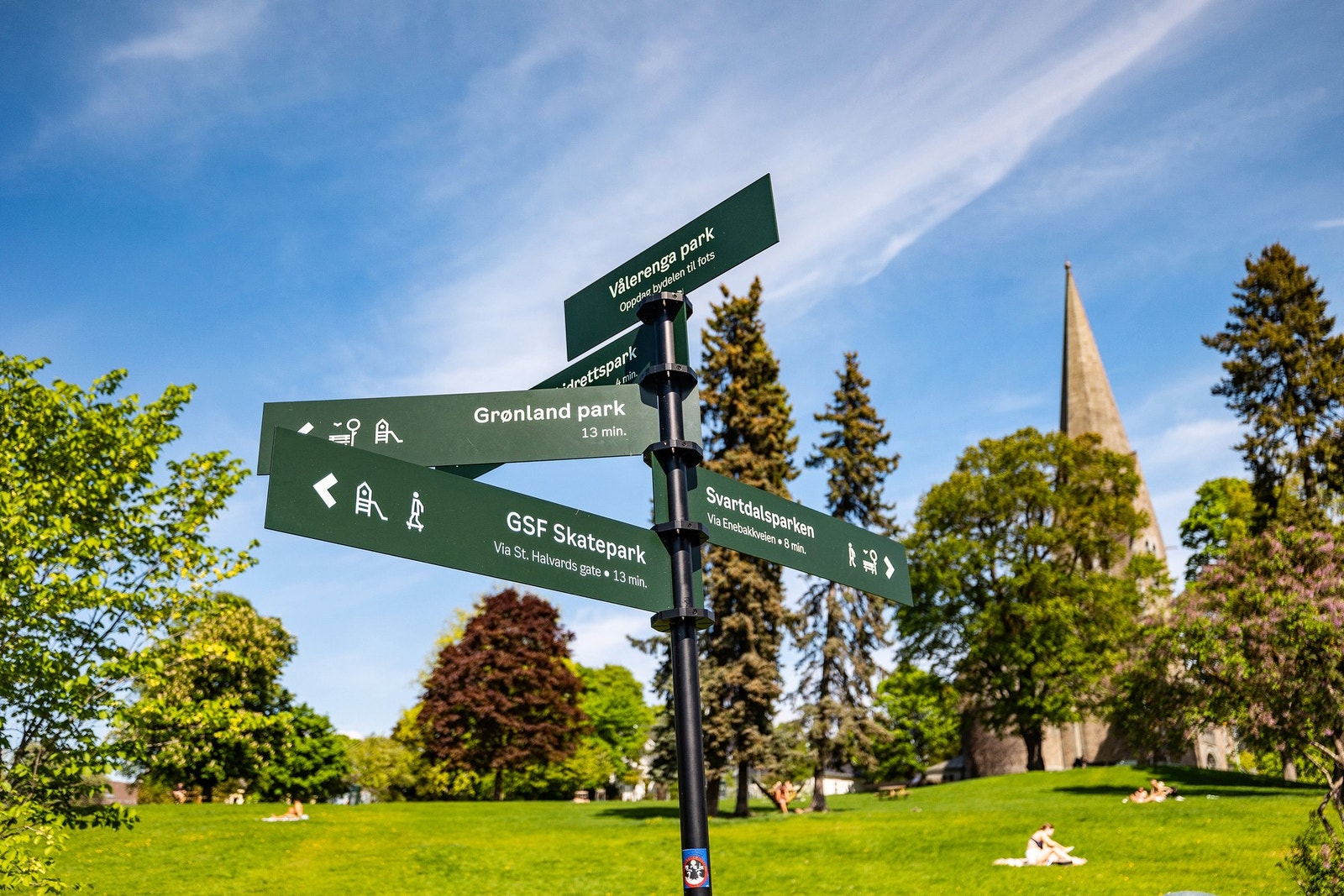 Store fine friområder i Svartalsparken, områdene rundt Vålerenga og langs Alnaelva. Galleribilde