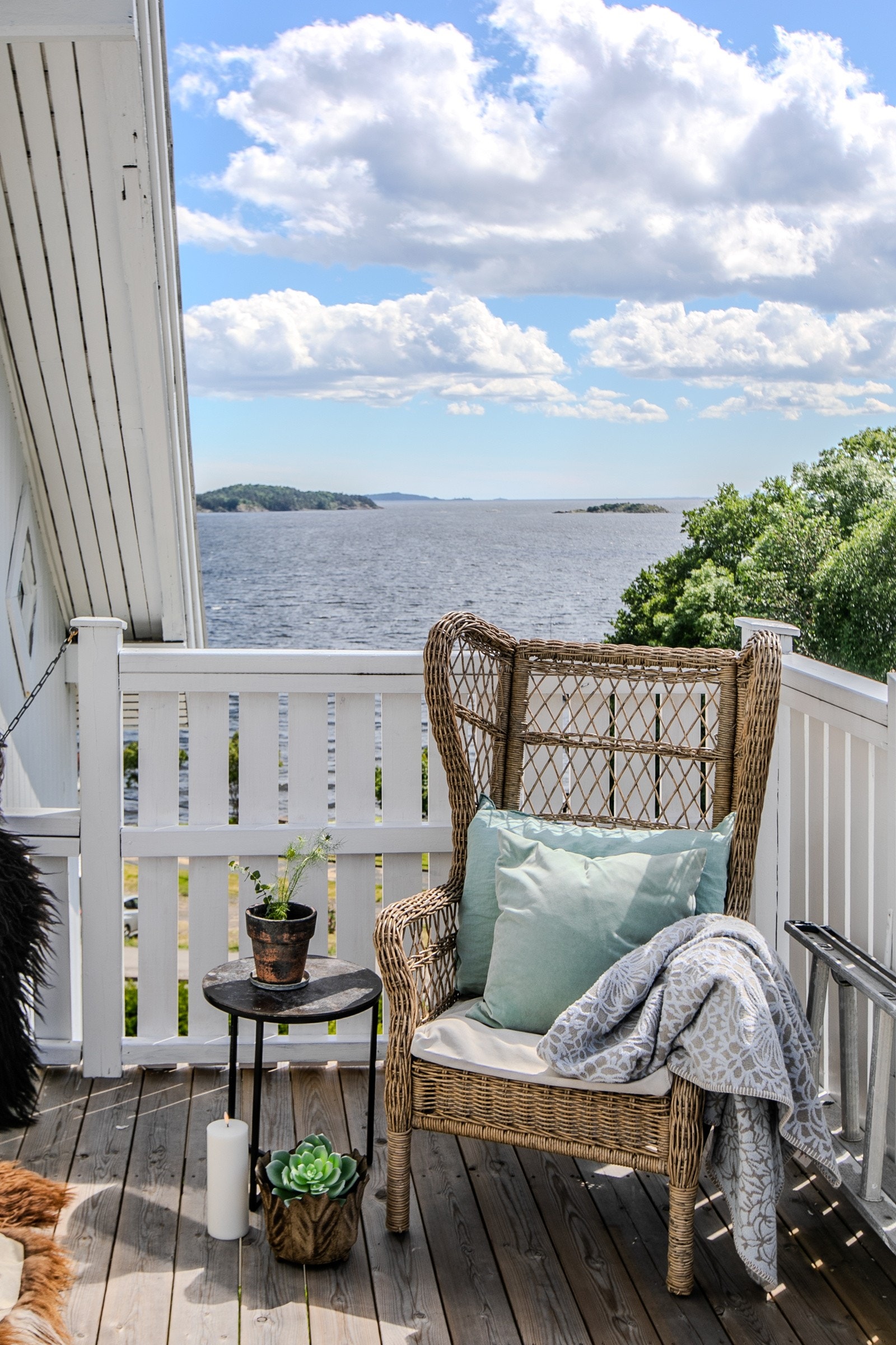 Balkong tilhørende privat leilighet i 3.etasje Galleribilde