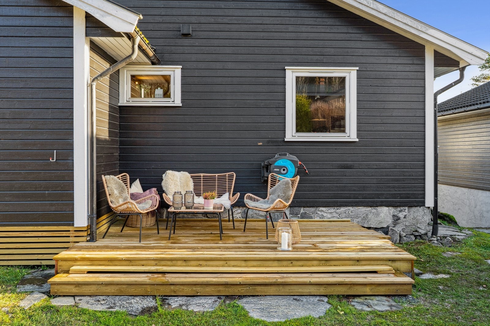 Her er det plass til en sittegruppe, og solnedganger kan nytes! Galleribilde