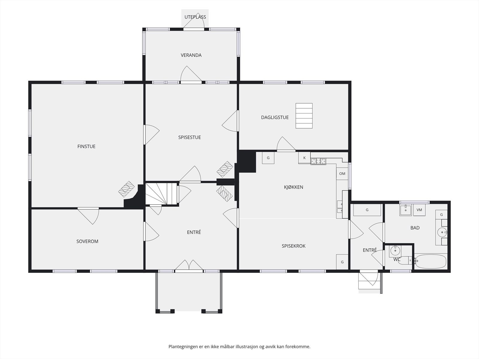 Plantegning 1.etasje. Galleribilde