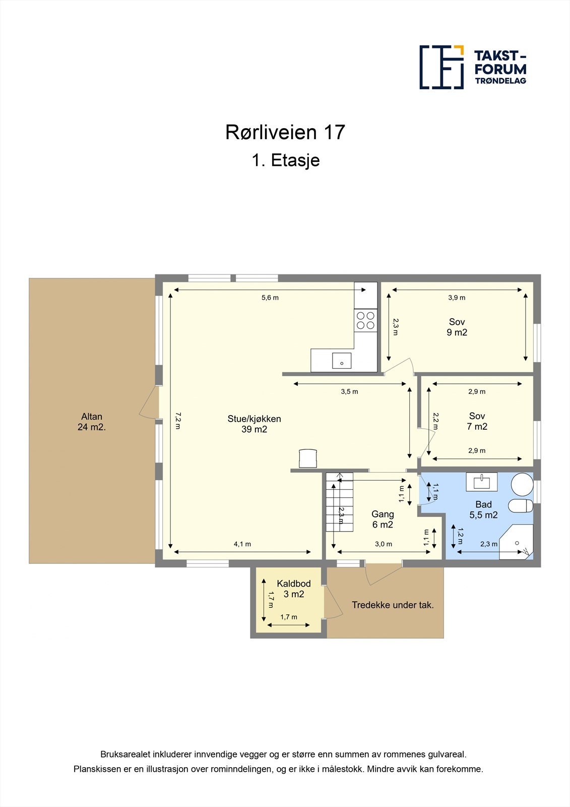 Planskisse 1.etasje Galleribilde